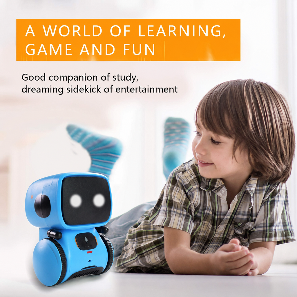 Interactive Robot Toy for Kids – Blue