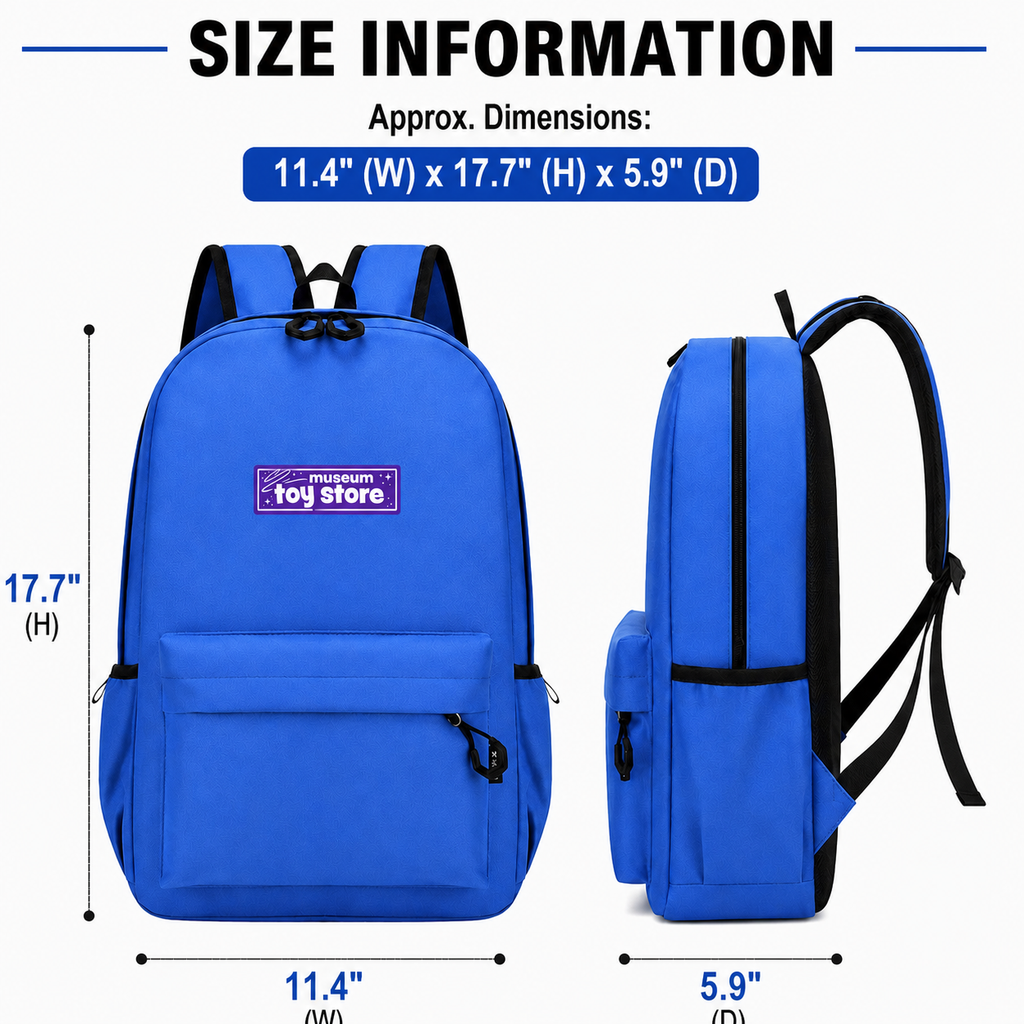 Kids School Backpack with Custom Monogram – Bookbag for Girls & Boys