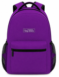 Purple Kids Backpack with name tag – Small School Bag for Girls & Boys (S09)