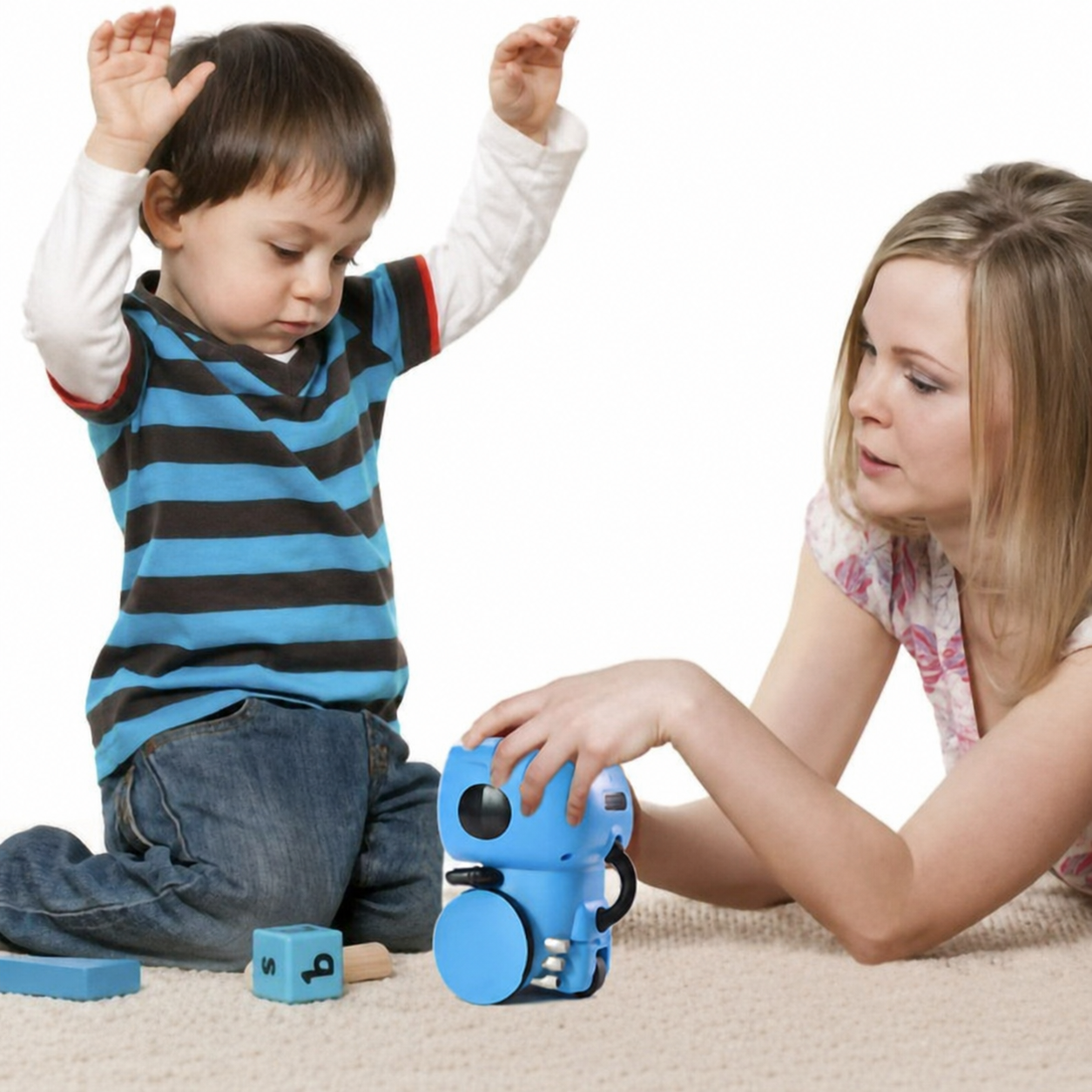 Interactive Robot Toy for Kids – Blue