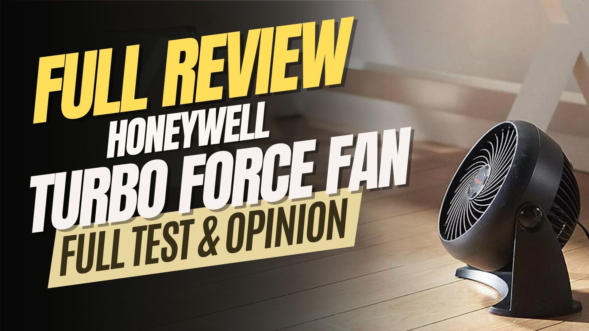 Honeywell TurboForce Air Circulator 10.91" 3 Speed Floor Fan, Black (HT-900)